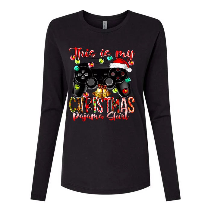 This Is My Christmas Pajama Womens Cotton Relaxed Long Sleeve T-Shirt