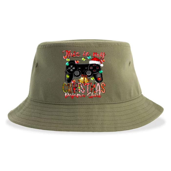 This Is My Christmas Pajama Sustainable Bucket Hat