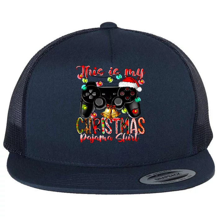 This Is My Christmas Pajama Flat Bill Trucker Hat