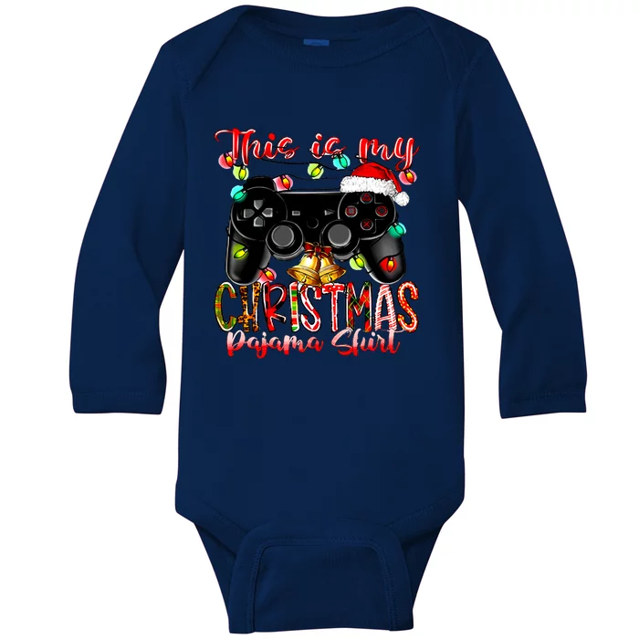 This Is My Christmas Pajama Baby Long Sleeve Bodysuit