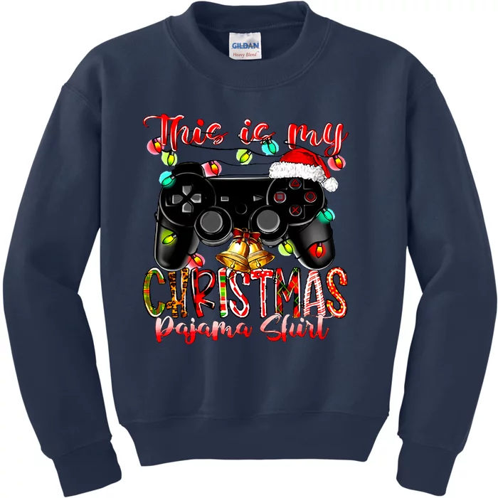 This Is My Christmas Pajama Kids Sweatshirt