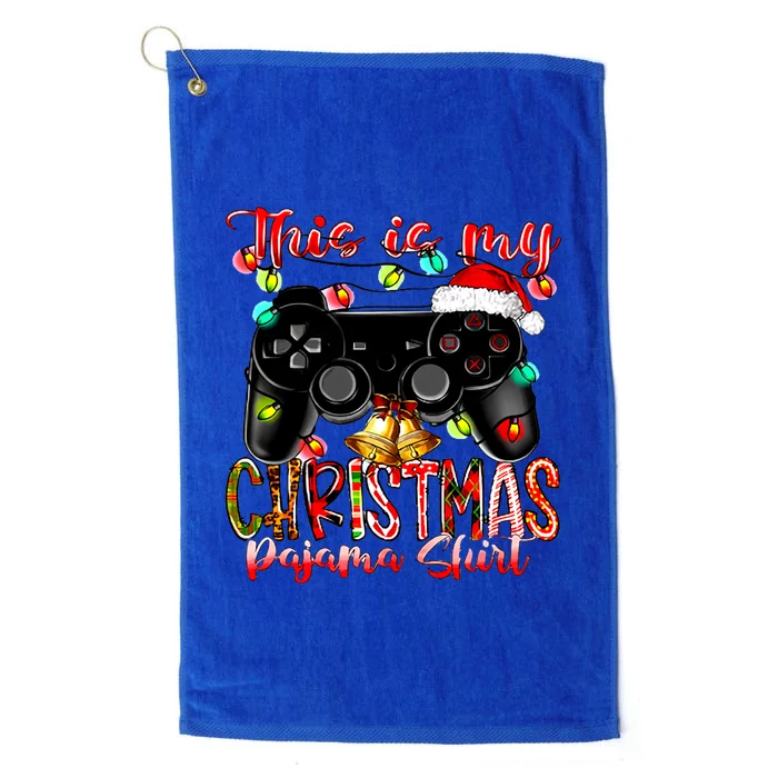 This Is My Christmas Pajama Platinum Collection Golf Towel