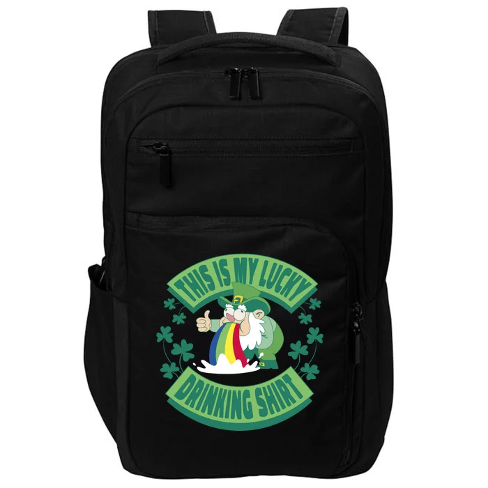 This Is My Lucky Drinking Shirt St Patricks' Day Impact Tech Backpack