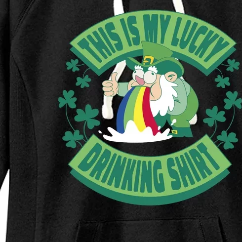 This Is My Lucky Drinking Shirt St Patricks' Day Women's Fleece Hoodie