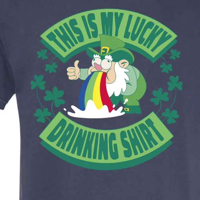 This Is My Lucky Drinking Shirt St Patricks' Day Garment-Dyed Heavyweight T-Shirt