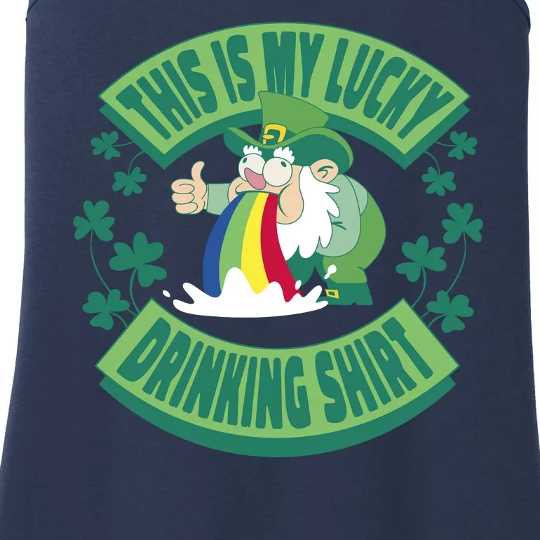 This Is My Lucky Drinking Shirt St Patricks' Day Ladies Essential Tank