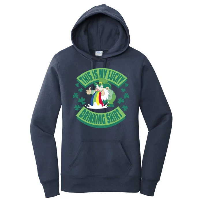 This Is My Lucky Drinking Shirt St Patricks' Day Women's Pullover Hoodie