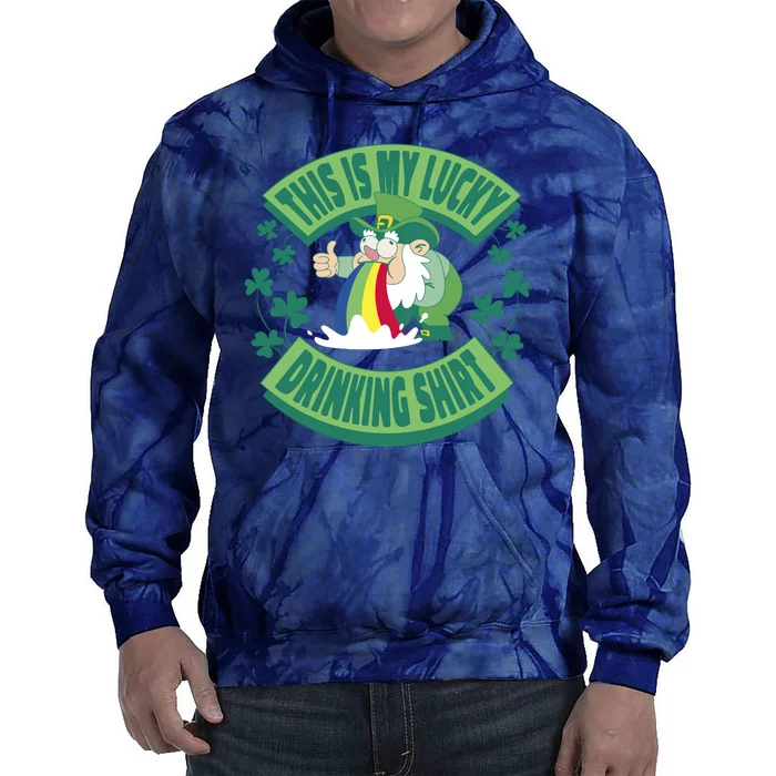 This Is My Lucky Drinking Shirt St Patricks' Day Tie Dye Hoodie