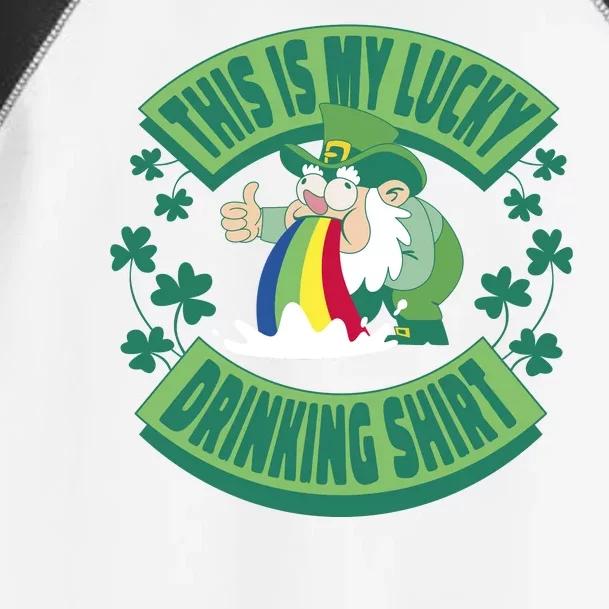 This Is My Lucky Drinking Shirt St Patricks' Day Toddler Fine Jersey T-Shirt