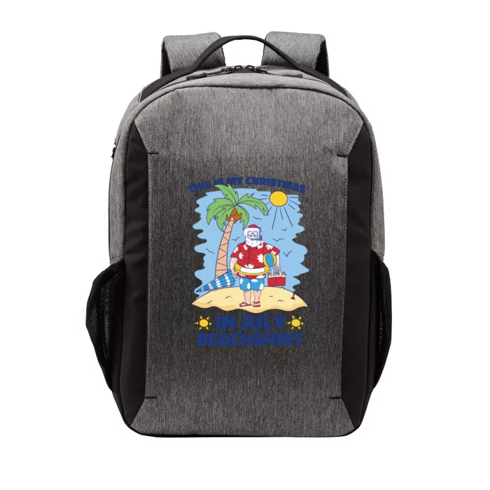 This Is My Christmas In July Beachshirt Santa Vector Backpack