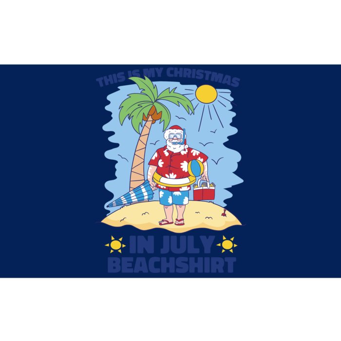 This Is My Christmas In July Beachshirt Santa Bumper Sticker