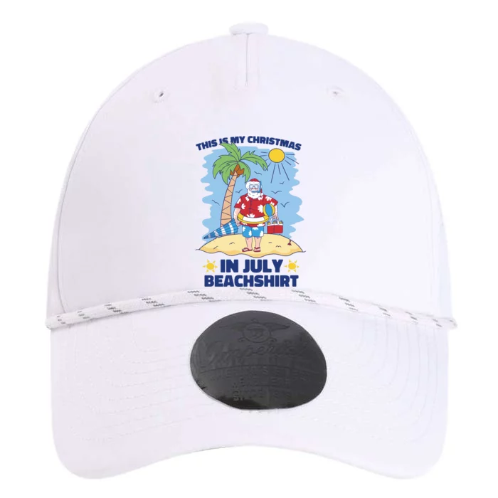 This Is My Christmas In July Beachshirt Santa Performance The Dyno Cap