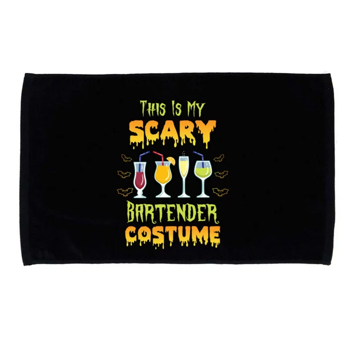 This Is My Scary Bartender Costume Halloween Bartender Cool Gift Microfiber Hand Towel