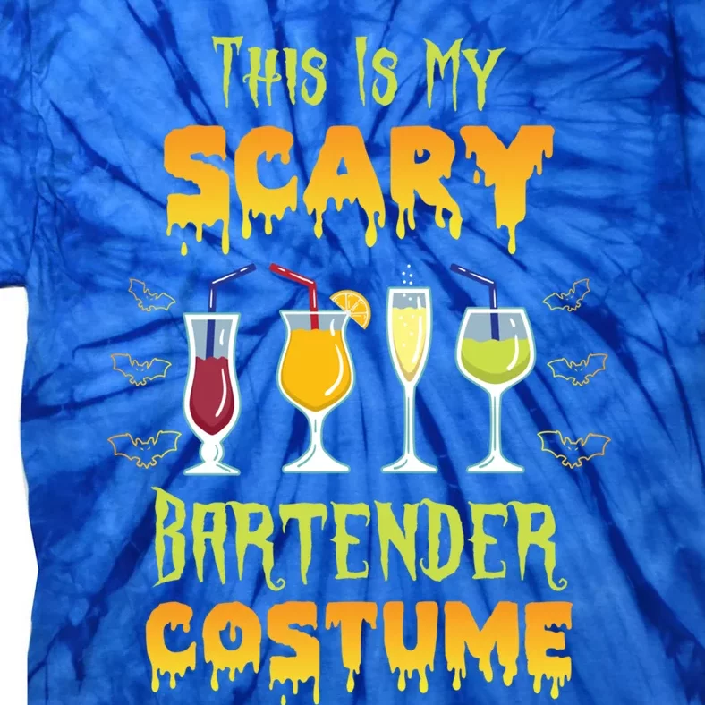 This Is My Scary Bartender Costume Halloween Bartender Cool Gift Tie-Dye T-Shirt