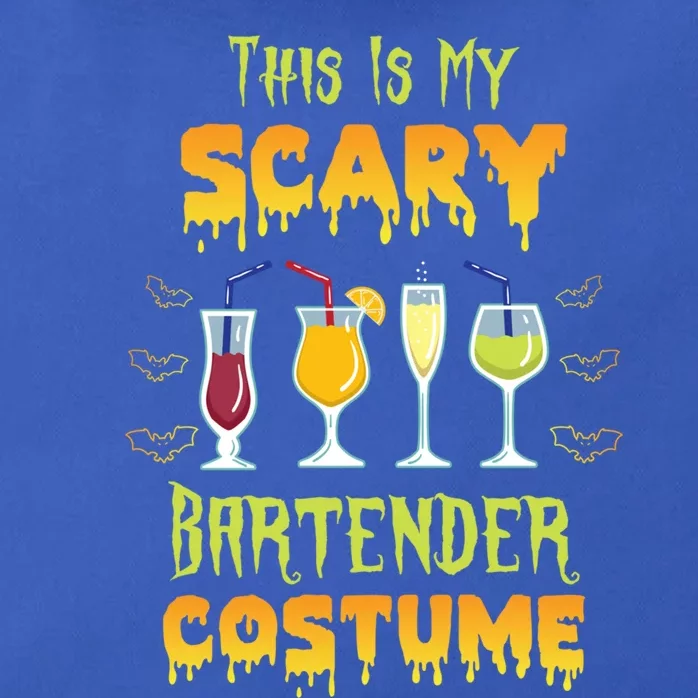 This Is My Scary Bartender Costume Halloween Bartender Cool Gift Zip Tote Bag