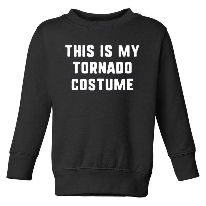 This Is My Tornado Halloween Costume Lazy Easy Last Minute Toddler Sweatshirt