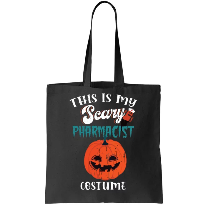 This Is My Scary Pharmacist Costume Funny Halloween Vneck Tote Bag