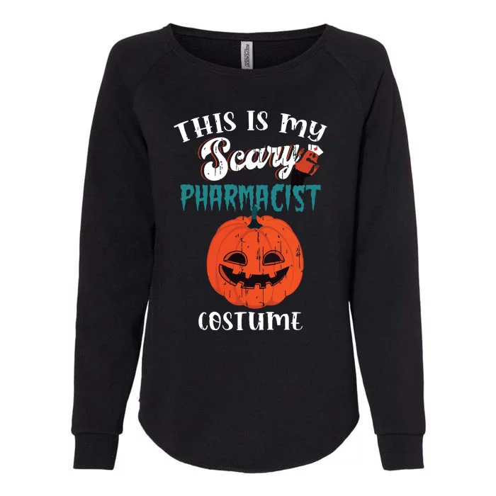 This Is My Scary Pharmacist Costume Funny Halloween Vneck Womens California Wash Sweatshirt