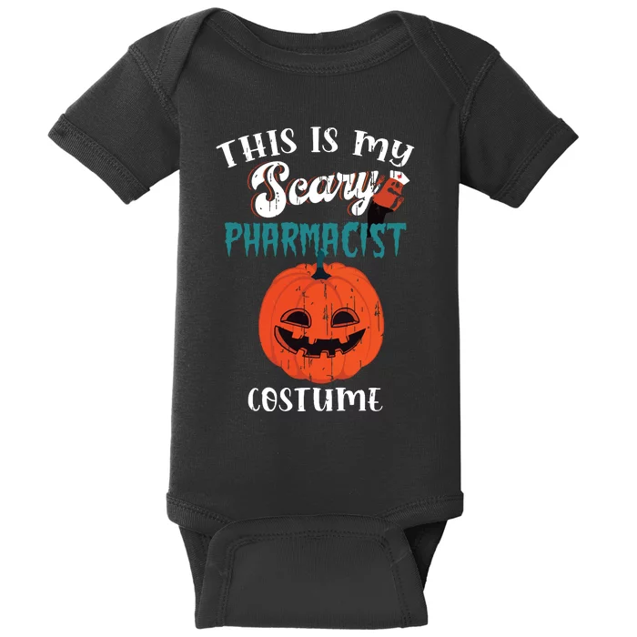 This Is My Scary Pharmacist Costume Funny Halloween Vneck Baby Bodysuit