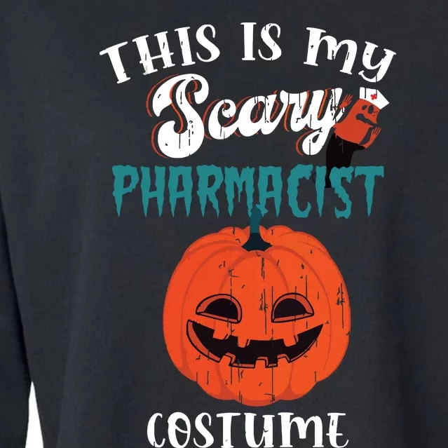 This Is My Scary Pharmacist Costume Funny Halloween Vneck Cropped Pullover Crew