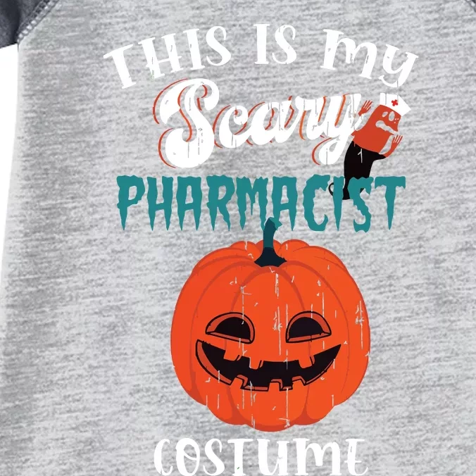 This Is My Scary Pharmacist Costume Funny Halloween Vneck Infant Baby Jersey Bodysuit