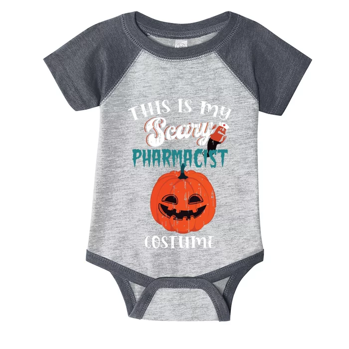 This Is My Scary Pharmacist Costume Funny Halloween Vneck Infant Baby Jersey Bodysuit