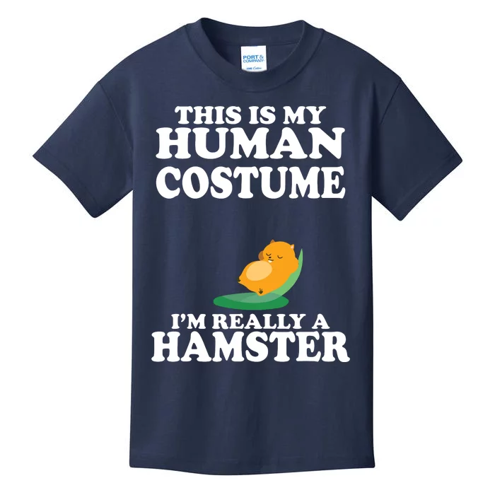 This Is My Human Costume Im Really A Hamster Shirts Kids T-Shirt