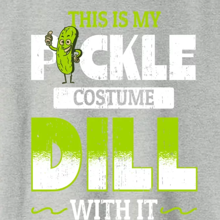 This Is My Pickle Costume Dill With It Pickles Funny Gift Women's Crop Top Tee