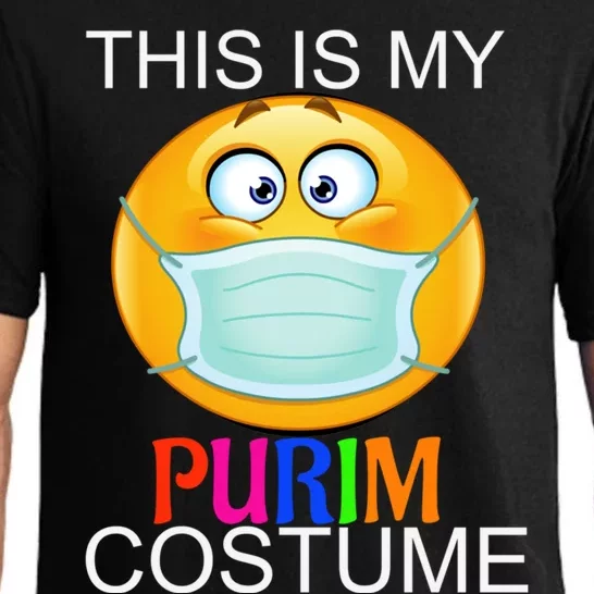 This Is My Purim Costume Funny Jewish Face Mask Gift Pajama Set