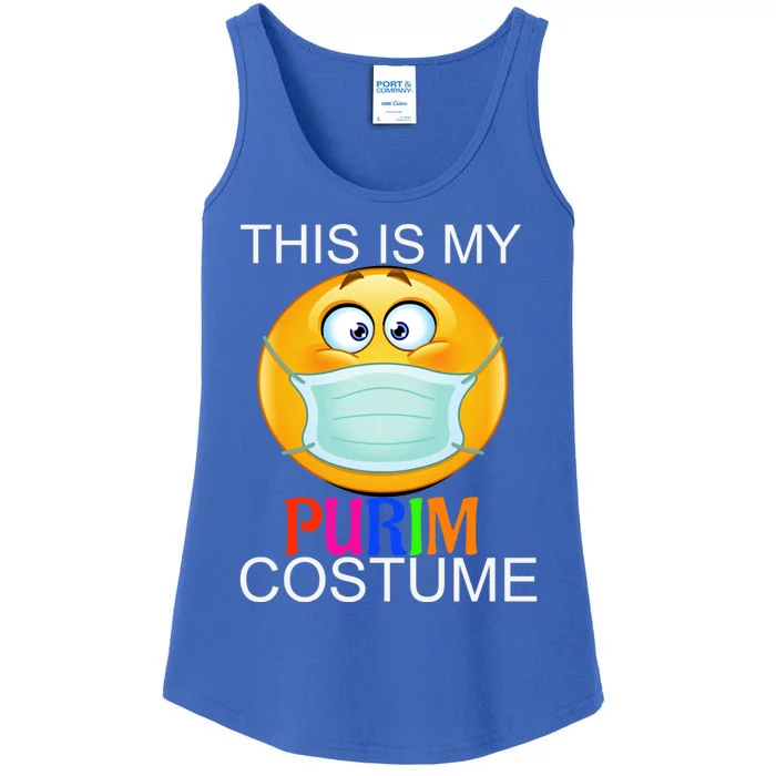 This Is My Purim Costume Funny Jewish Face Mask Gift Ladies Essential Tank