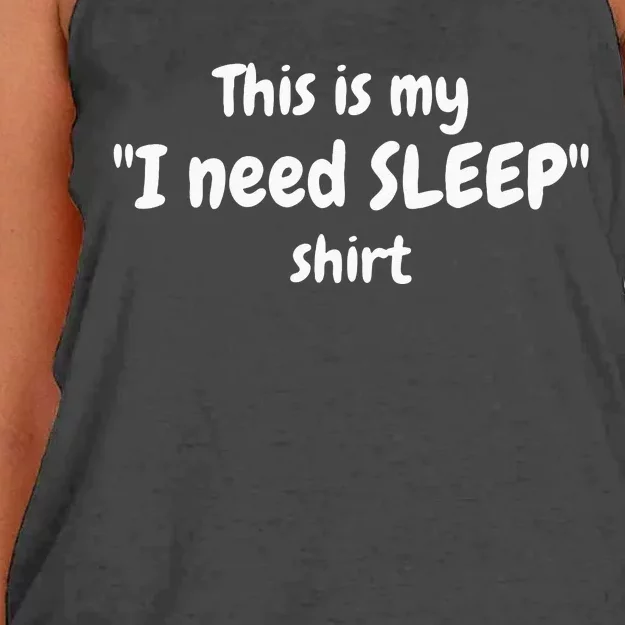 This Is My I Need SLEEP Women's Knotted Racerback Tank