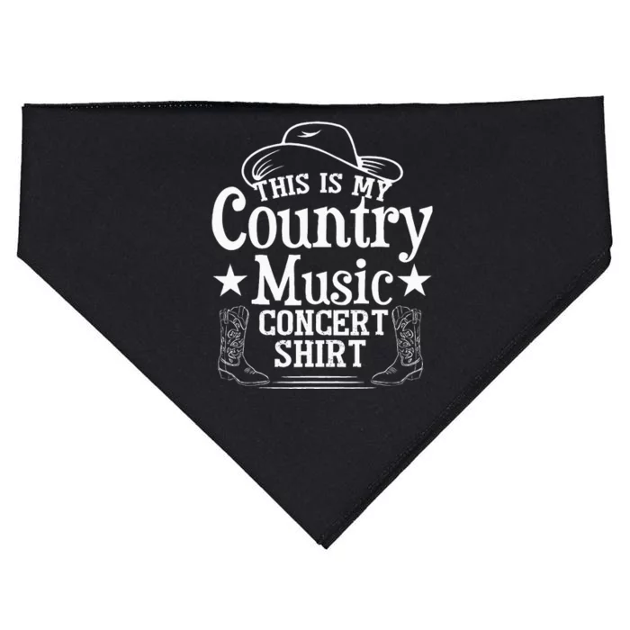 This Is My Country Music Concert USA-Made Doggie Bandana