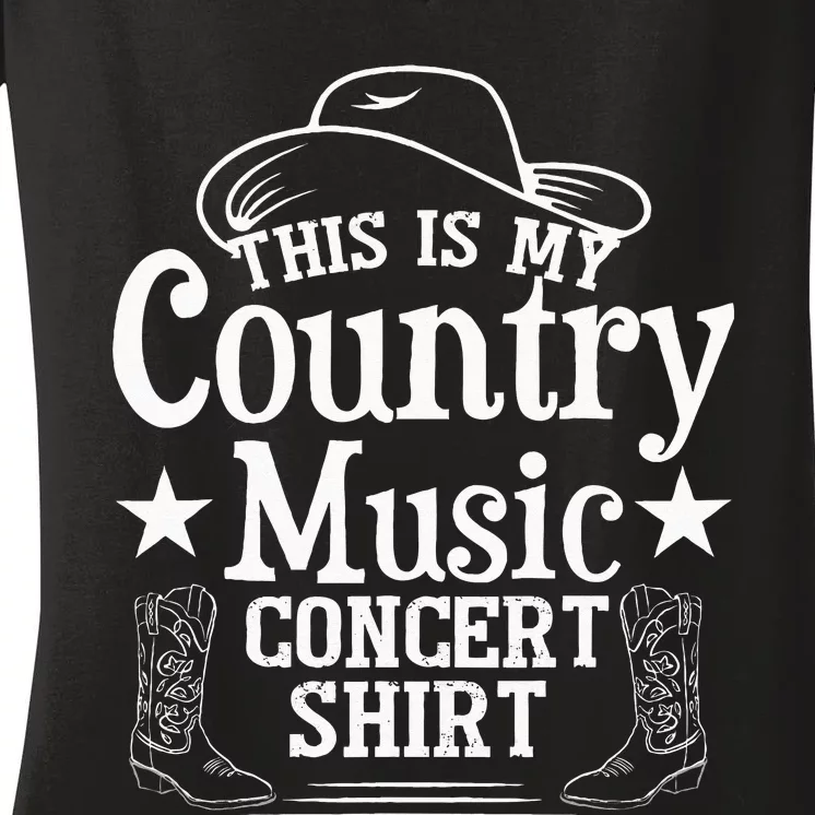 This Is My Country Music Concert Women's V-Neck T-Shirt