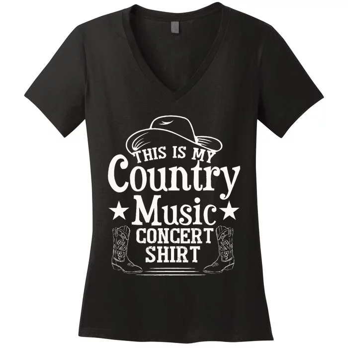 This Is My Country Music Concert Women's V-Neck T-Shirt