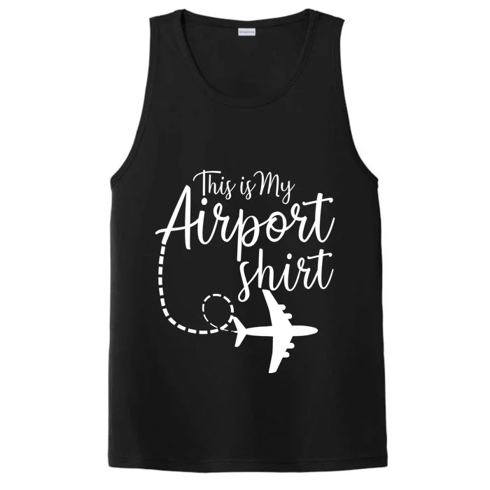 This Is My Airport Airplane Mode Traveling Vacation Gift Performance Tank