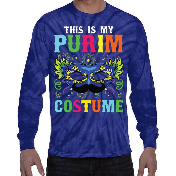 This Is My Purim Costume I Jewish Happy Purim Tie-Dye Long Sleeve Shirt