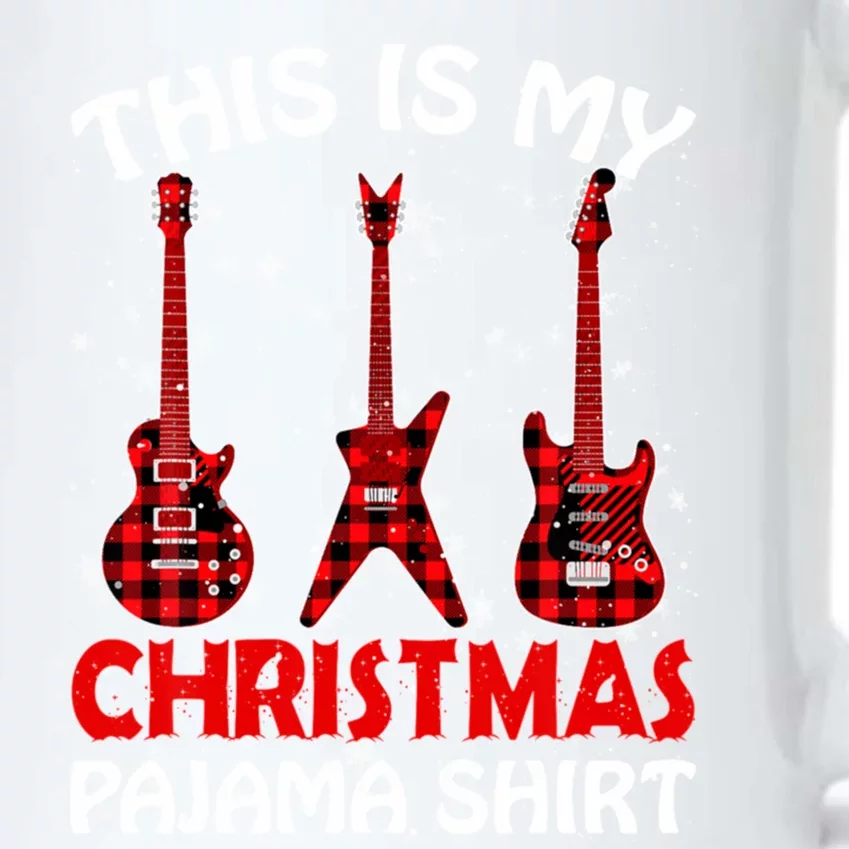 This Is My Christmas Pajama Funny Guitar Xmas Music Lover Gift Black Color Changing Mug