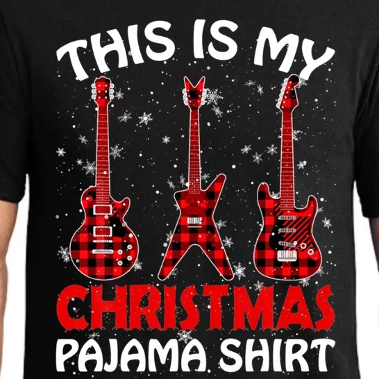 This Is My Christmas Pajama Funny Guitar Xmas Music Lover Gift Pajama Set