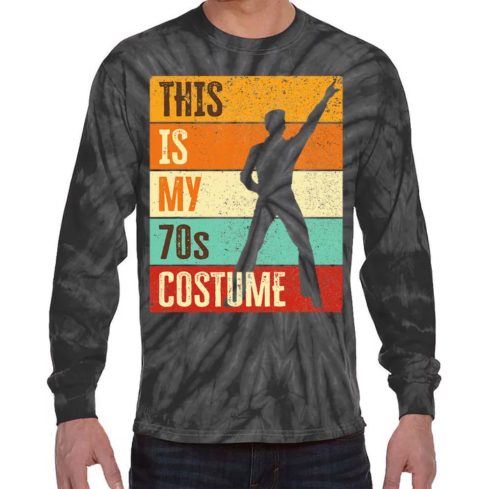 This Is My 70s Costume 70s Outfit 1970s Disco Tie-Dye Long Sleeve Shirt