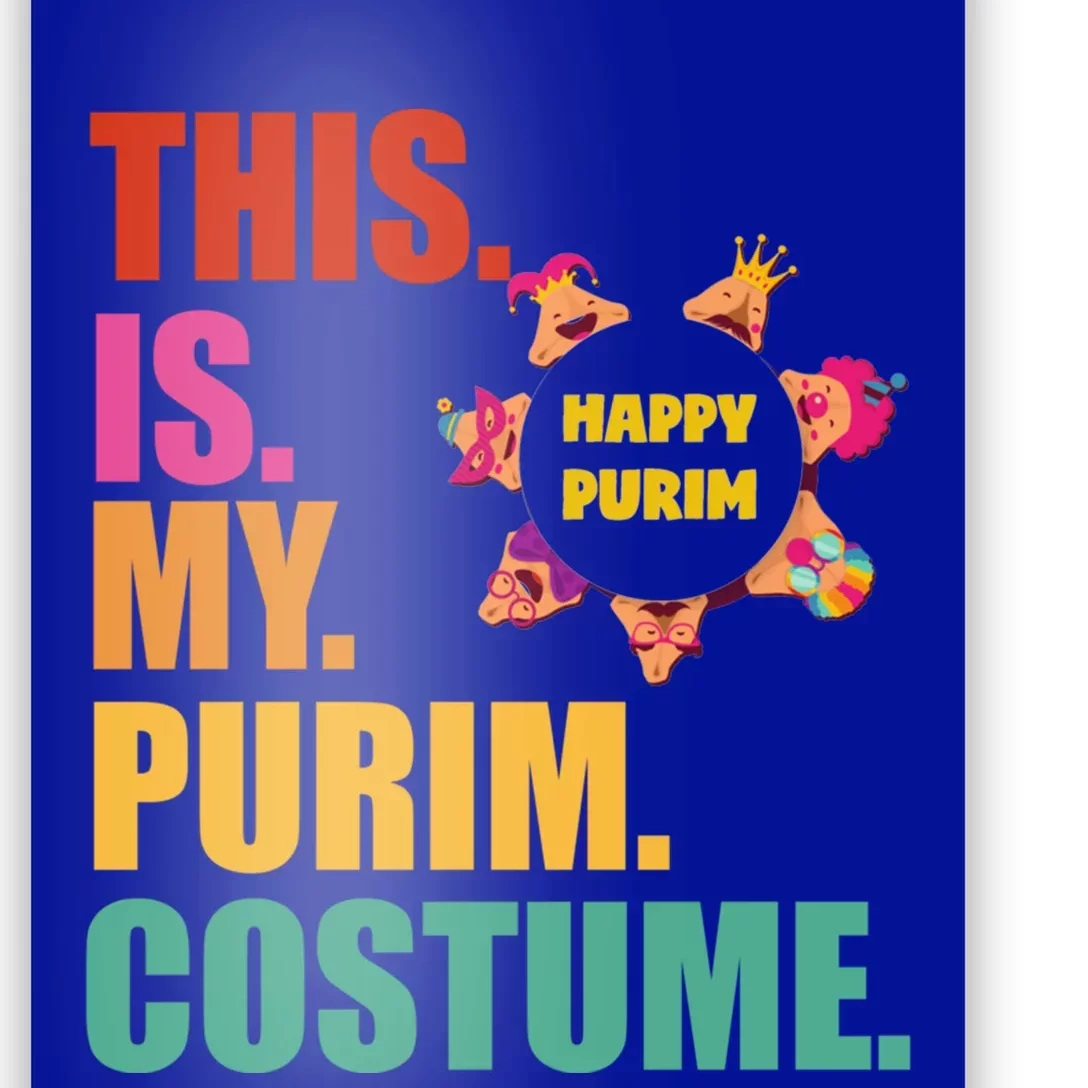 This Is My Purim Costume Funny Jewish Hataschen Gift Poster