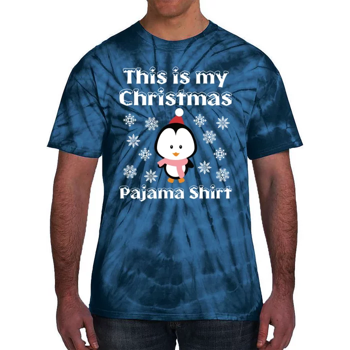 This Is My Christmas Pajama Cute Penguin Tie-Dye T-Shirt