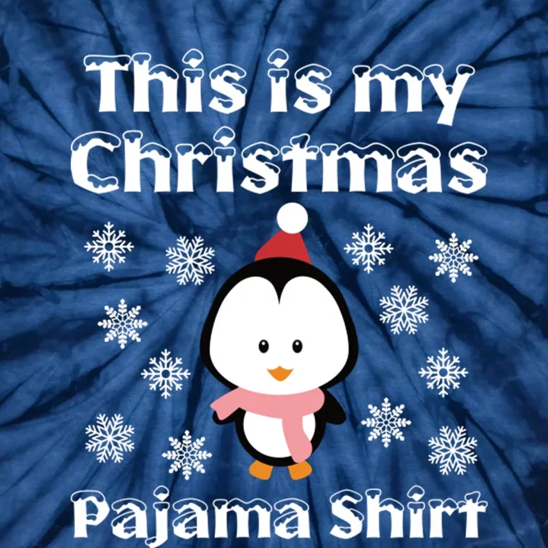 This Is My Christmas Pajama Cute Penguin Tie-Dye T-Shirt