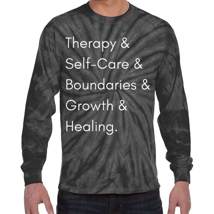 This Is My Therapy Tie-Dye Long Sleeve Shirt