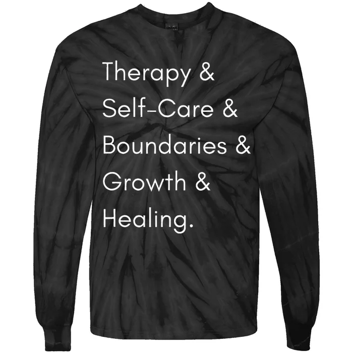 This Is My Therapy Tie-Dye Long Sleeve Shirt