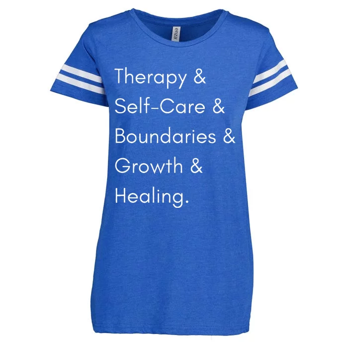 This Is My Therapy Enza Ladies Jersey Football T-Shirt