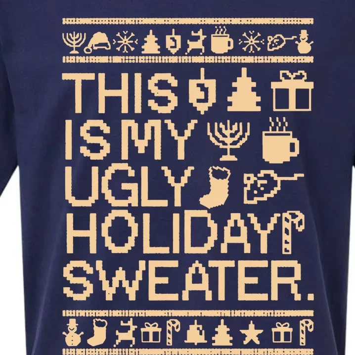 This Is My Ugly Holiday Christmas Sueded Cloud Jersey T-Shirt