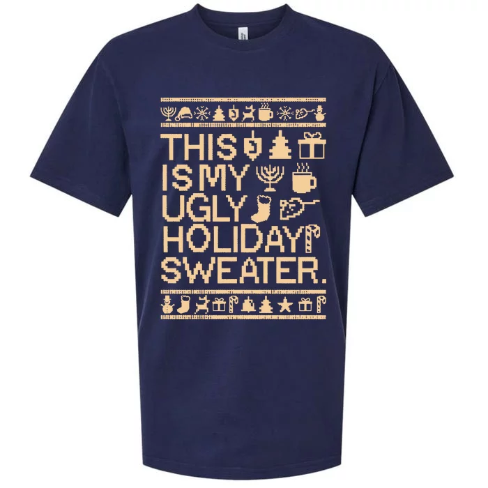 This Is My Ugly Holiday Christmas Sueded Cloud Jersey T-Shirt