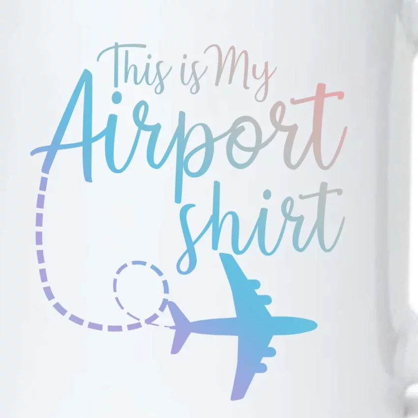 This Is My Airport Airplane Mode Traveling Vacation Gift Black Color Changing Mug