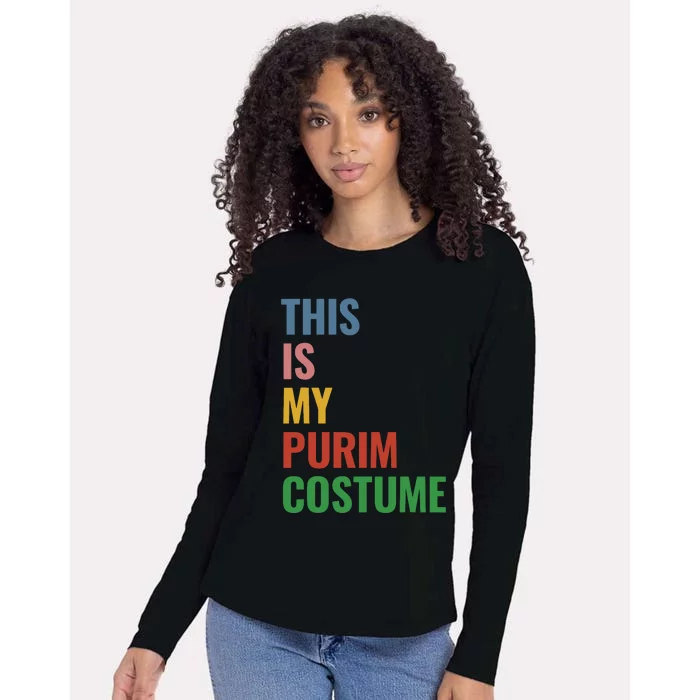 This Is My Purim Costume Womens Cotton Relaxed Long Sleeve T-Shirt