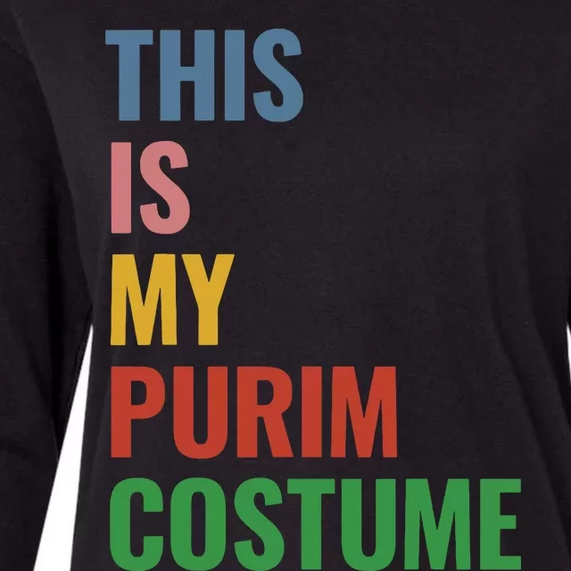 This Is My Purim Costume Womens Cotton Relaxed Long Sleeve T-Shirt